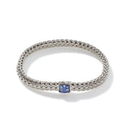 JOHN HARDY Icon Bracelet, Sterling Silver, Blue Sapphire, 6.5mm